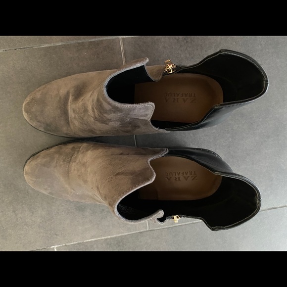 Zara Heeled Boots 41/10 Women - Picture 5 of 7